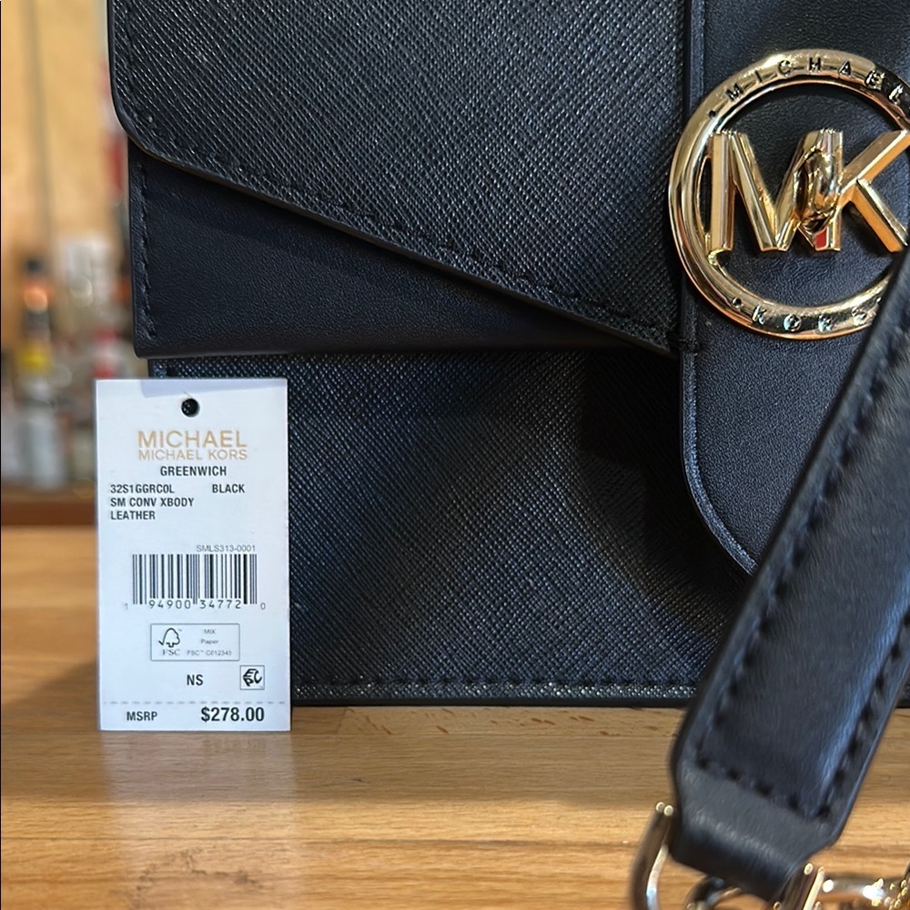 Authentic! Michael Kors Greenwich SM Convertible Crossbody - Picture 7 of 7